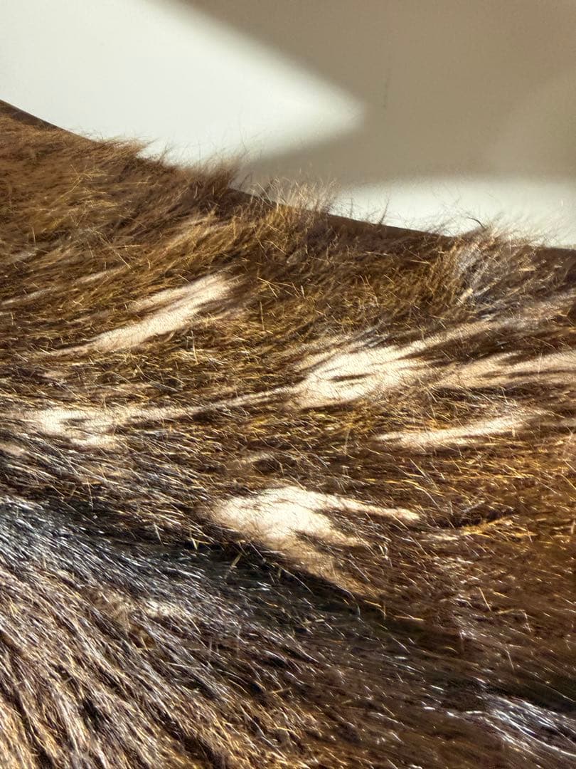 カルティニチェア スツール 毛付き座面 バリ家具 アンティーク 現状品