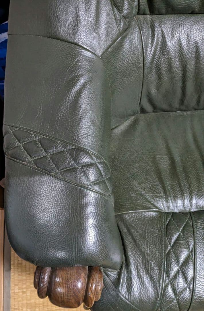 本革ソファ　レザーソファ　一人掛け　椅子　インテリア　アンティーク家具