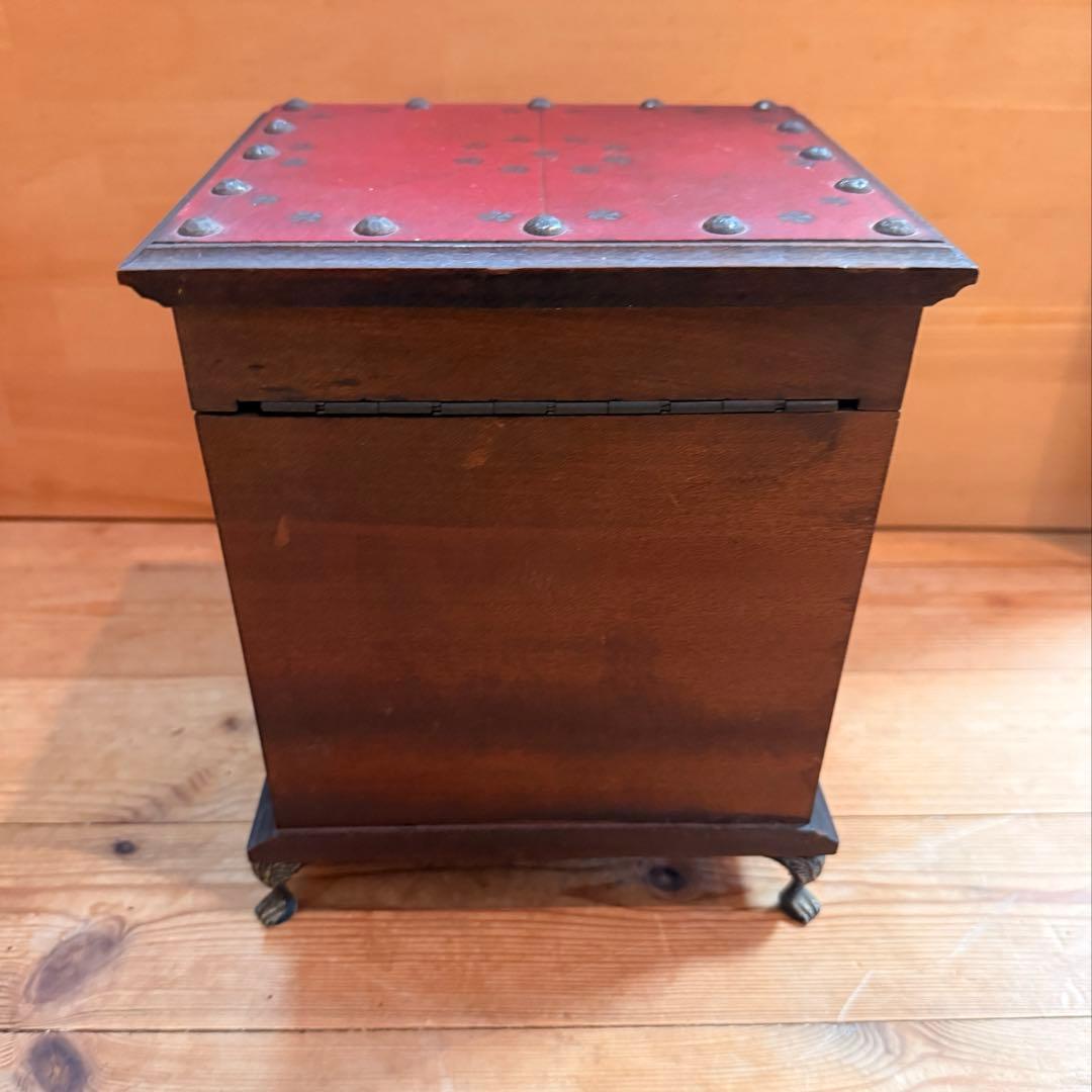 FUJI JAPAN オルゴール付き 3段ディスク付き アンティーク調