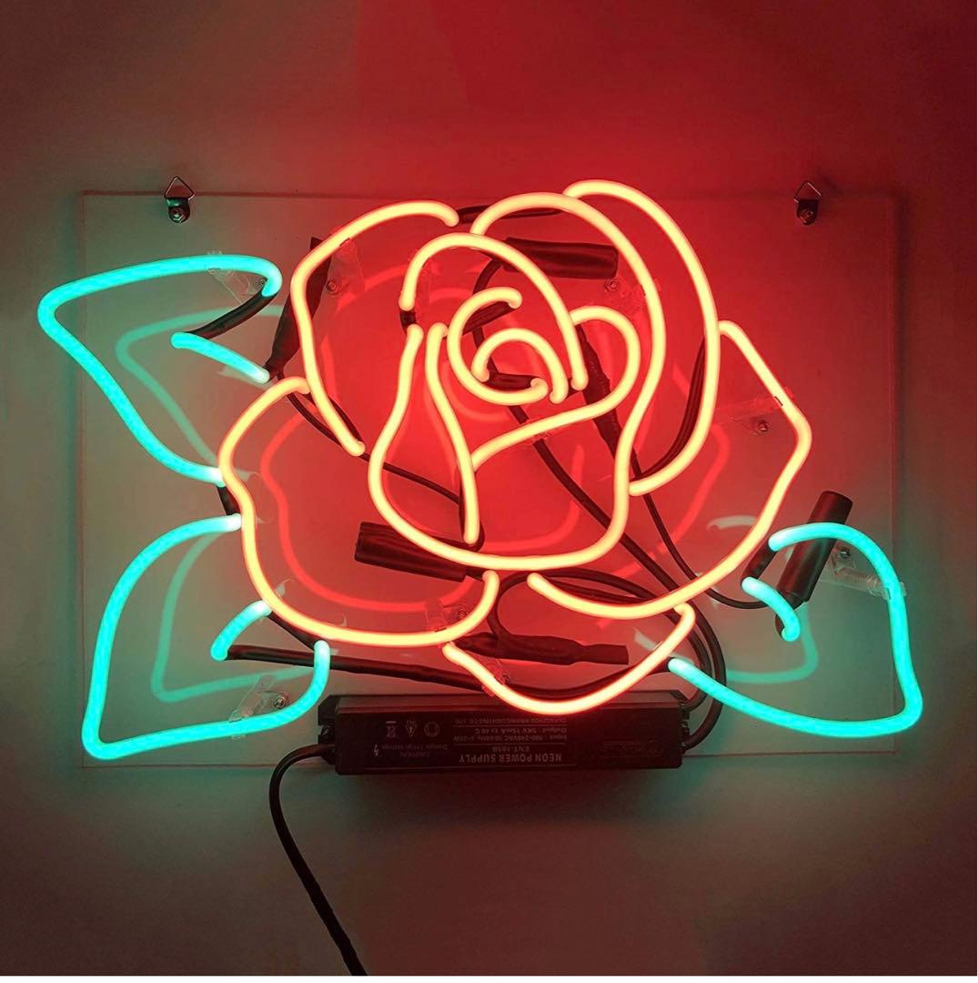 ネオンサイン rose NEON SIGN ディスプレイ サイン　オーダーメイド