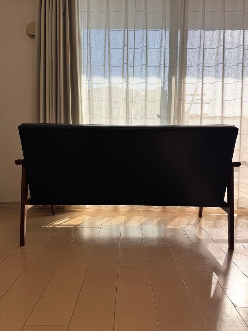 ★acne♡★カリモク60 Kチェア 2シーター ウォールナット ブラック