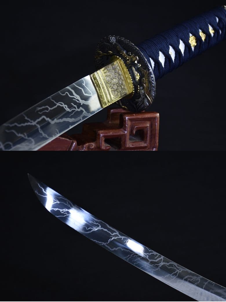 稲妻脇差侍の短刀 日本刀 模造刀 模擬刀 武蔵 肋差 刀装具 - メルカリ