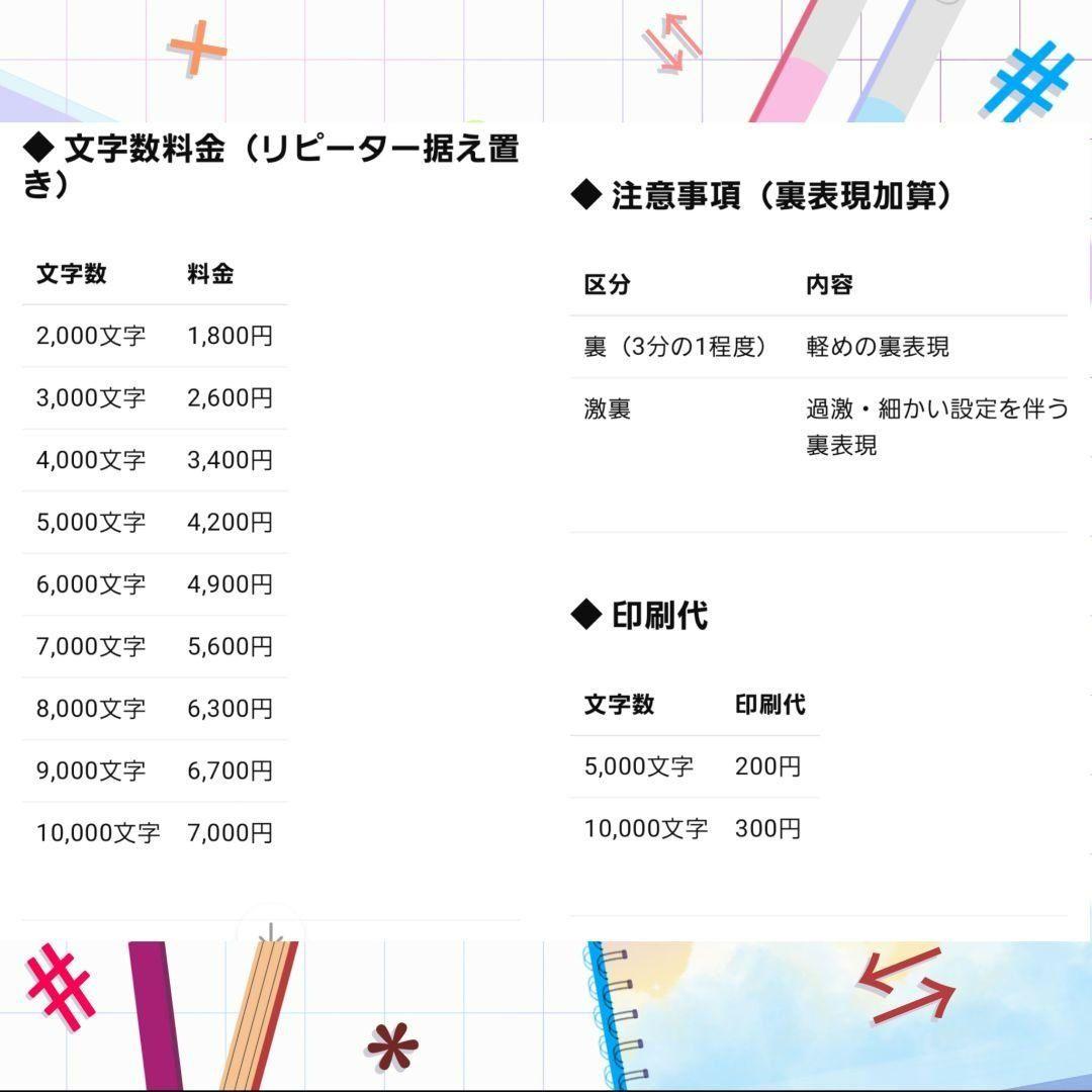 夢小説オーダー 御新規様大歓迎