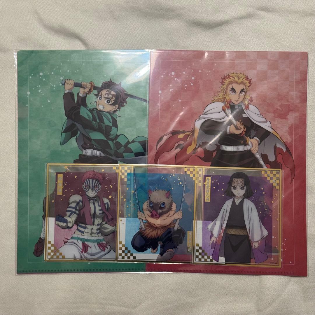 鬼滅の刃 アニプレックスオンラインくじ クリアファイルセット クリア