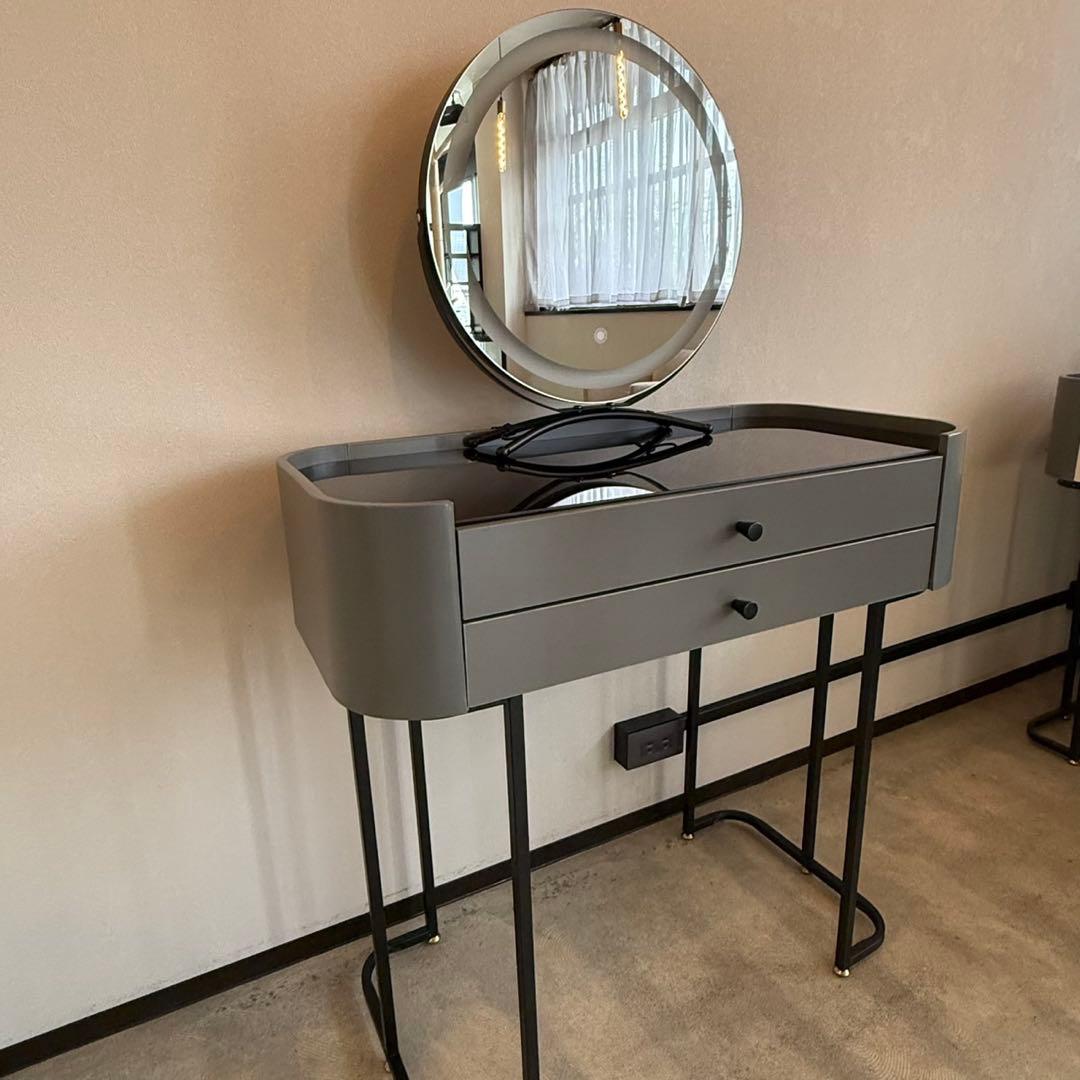 強化ガラス/オシャレドレッサー/LEDミラーは別売り
