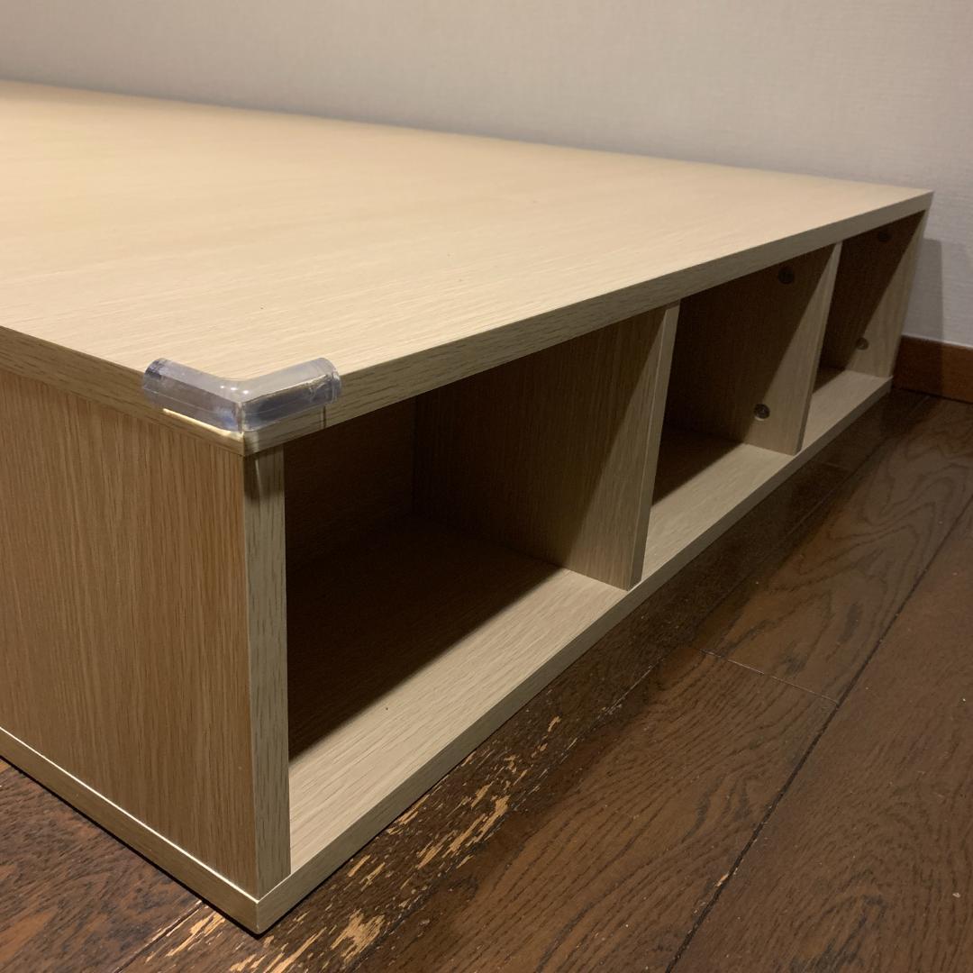 【専用】頑丈＆多機能「小上がりベッド」 シングル オークホワイト ひだまり