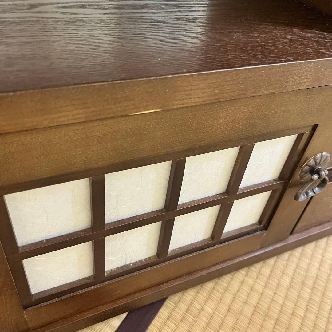 和風　木製テレビ台　幅90 レトロ　茶室　キャビネット