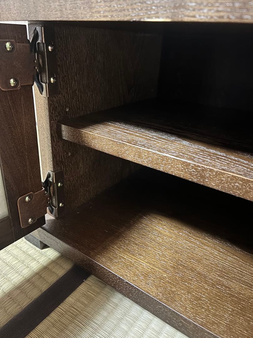 和風　木製テレビ台　幅90 レトロ　茶室　キャビネット