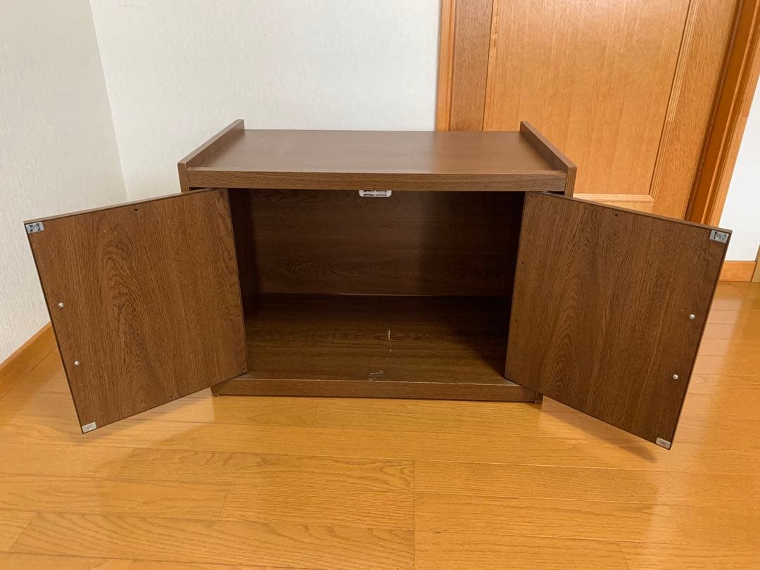 【希少】National 木製テレビボード レトロ 古家具　昭和 ビンテージ