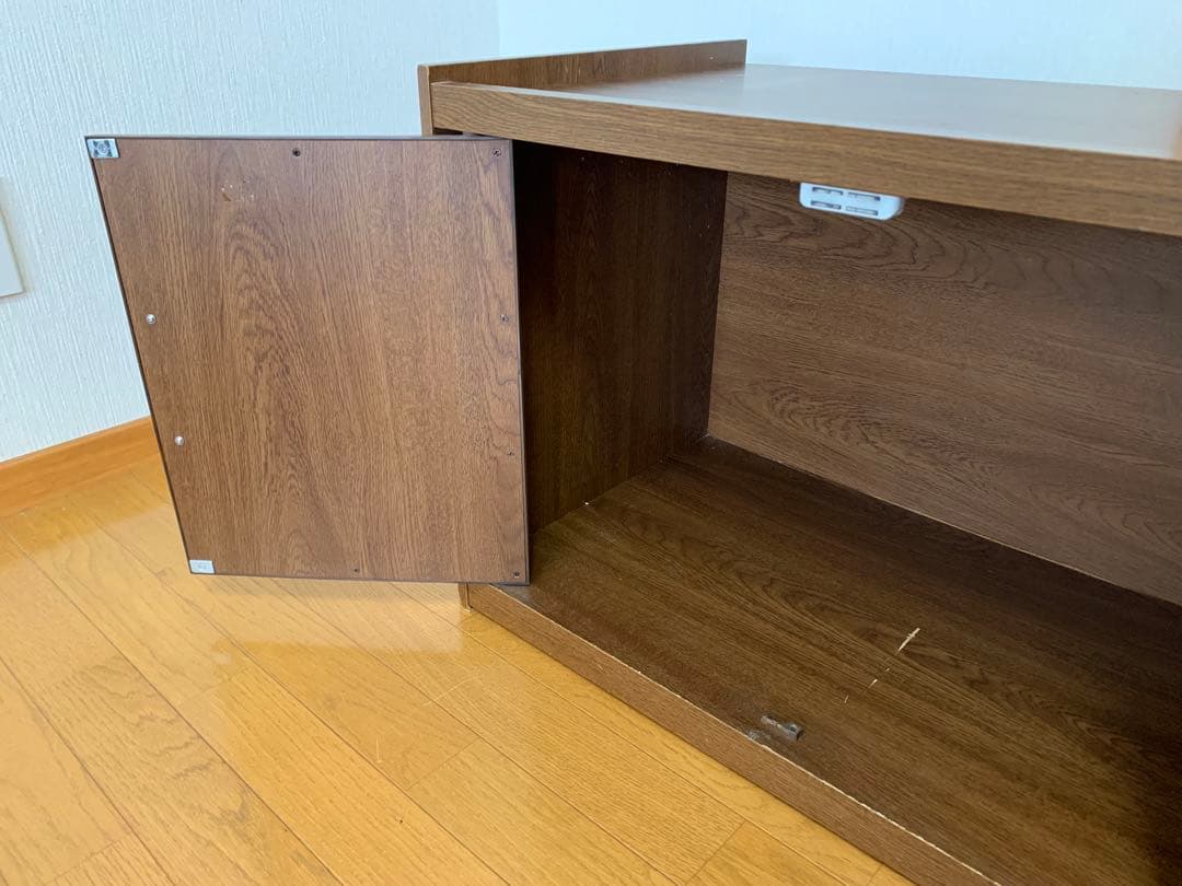 【希少】National 木製テレビボード レトロ 古家具　昭和 ビンテージ