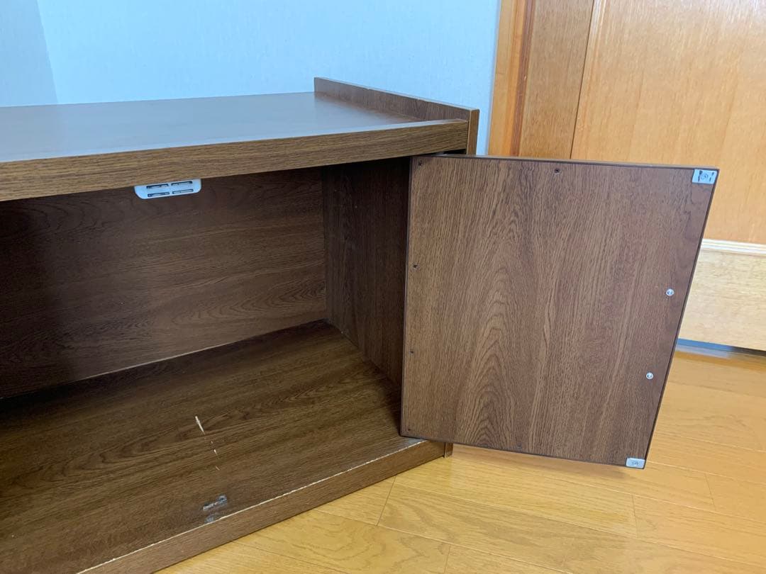 【希少】National 木製テレビボード レトロ 古家具　昭和 ビンテージ