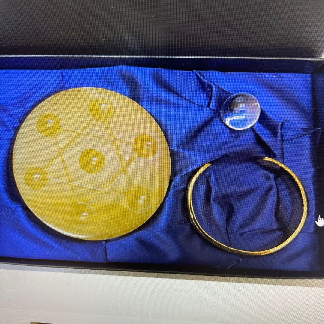 RAJAS ラジャスリング　六芒星　水晶　ケース付き　新リンバ療法現状品