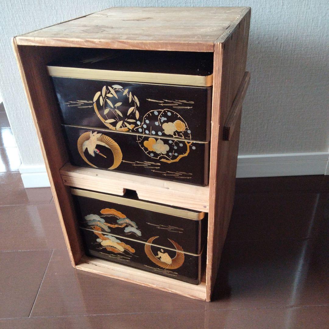 輪島塗　４段お重