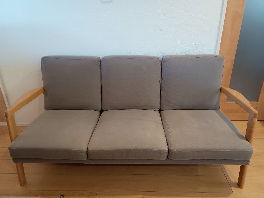 MOMO NATURAL MOSS SOFA 3P カバー付き