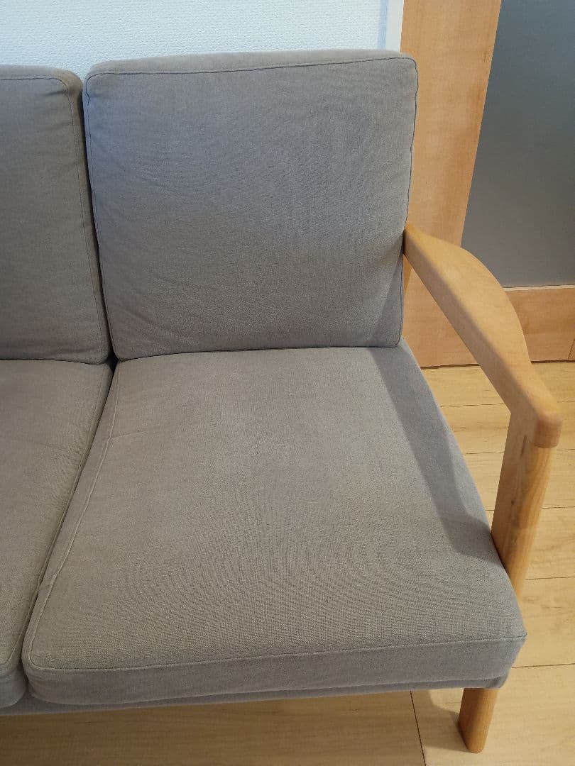 MOMO NATURAL MOSS SOFA 3P カバー付き