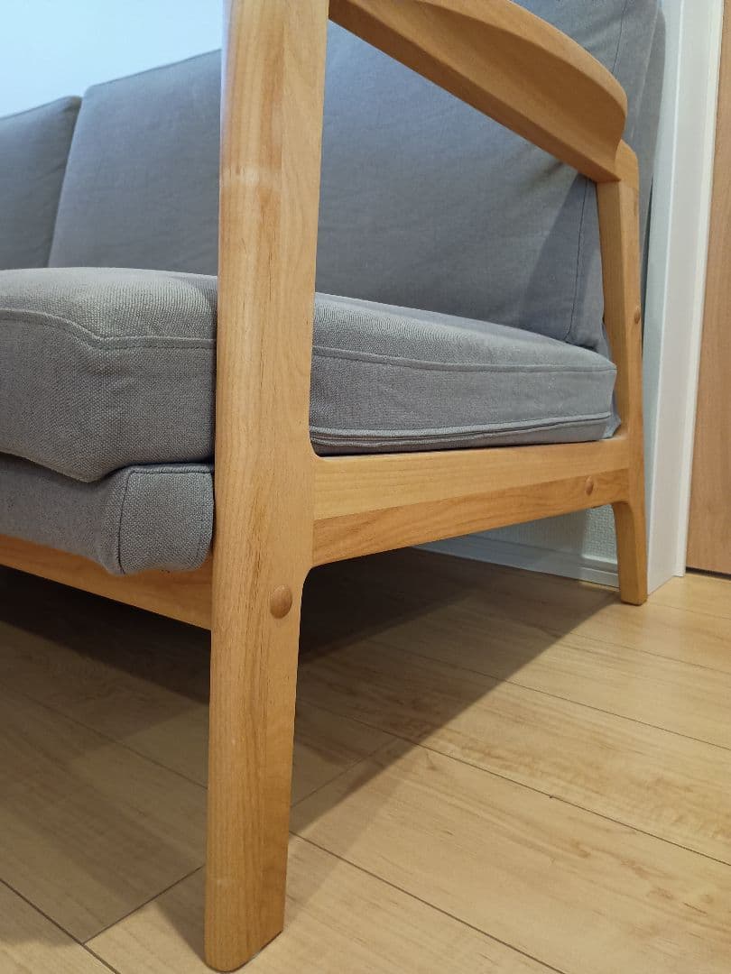 MOMO NATURAL MOSS SOFA 3P カバー付き