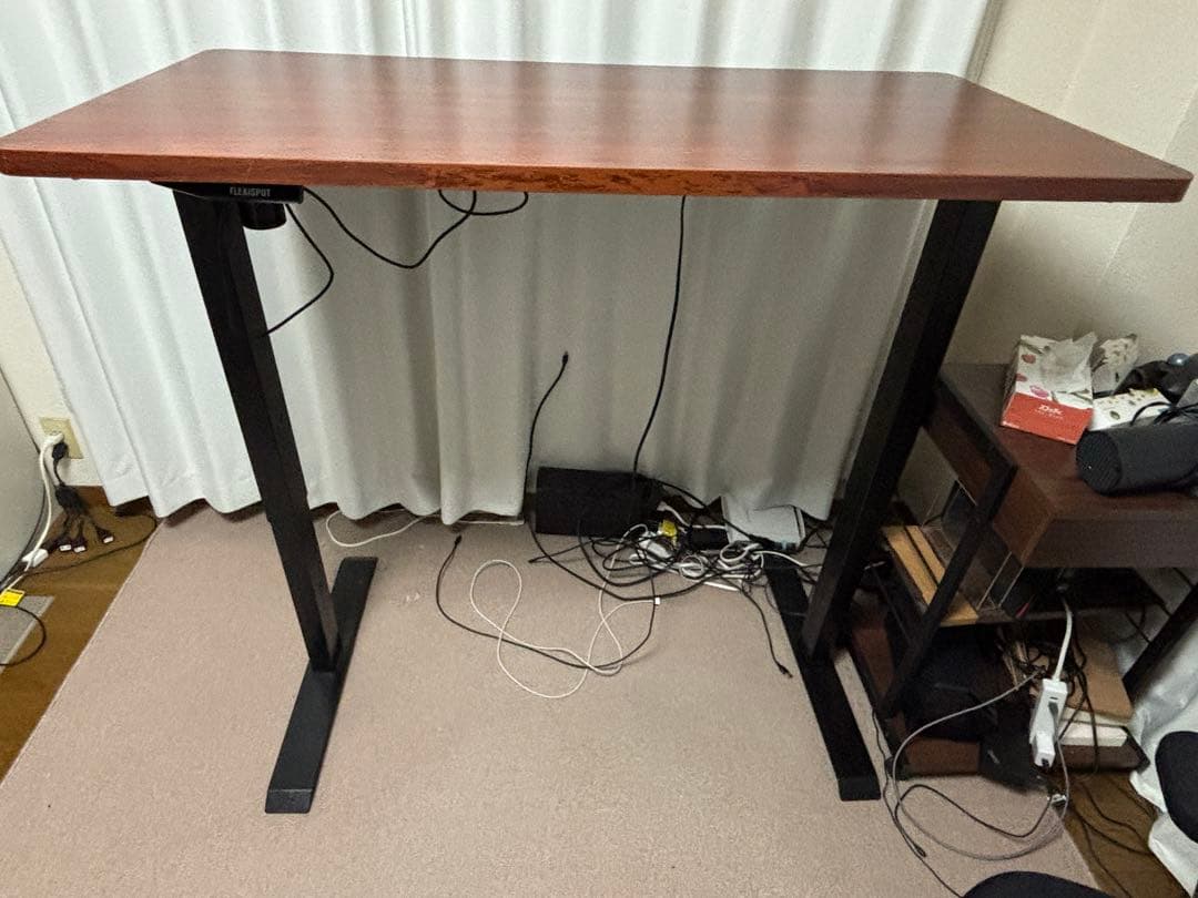 【送料込み】FLEXISPOT 電動昇降デスク E1 ブラウン