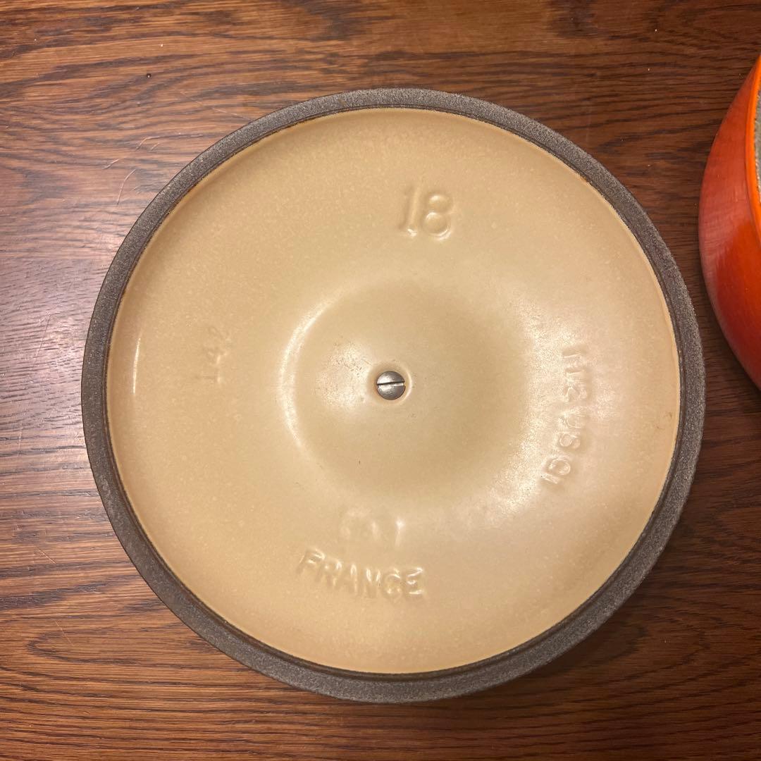 セット配可能！LE CREUSET オレンジ 片手鍋 18 フランス製