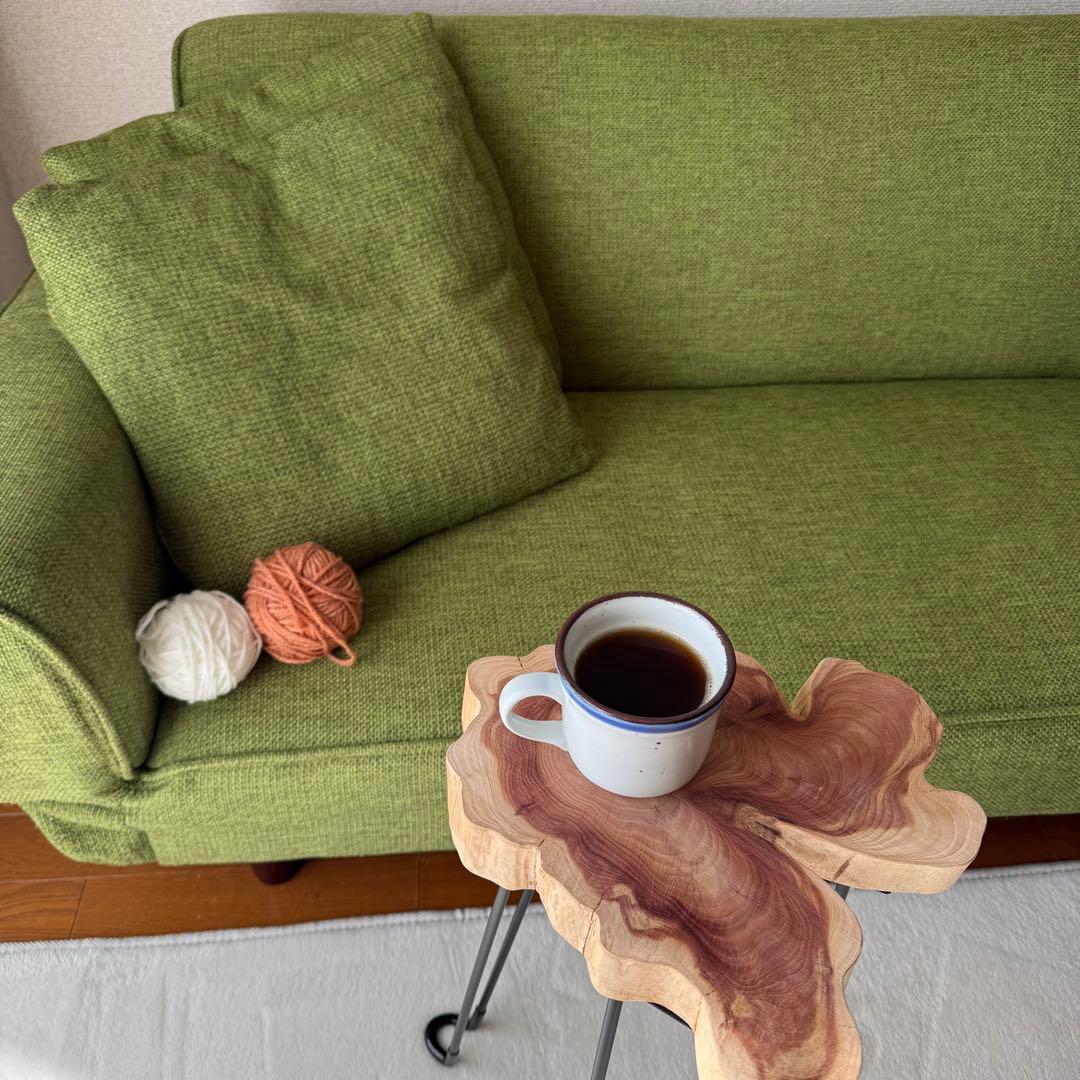ミニ　コーヒーテーブル　サイドテーブル　切り株