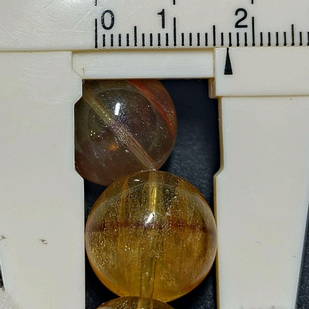 ☆パープルストライプゴールデンフローライト 16.5ミリ珠ブレスE(SA)