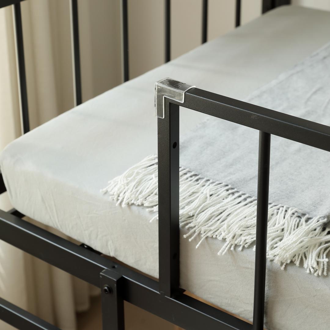 数量限定！高110ロフトベッド子供ベッド シングル下収納 省スペースBLACK