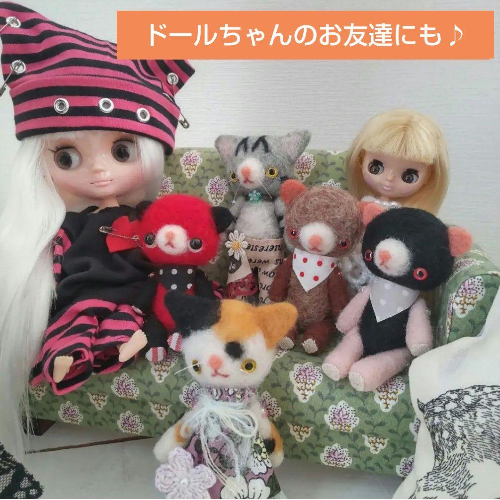 サバトラ猫さん/羊毛フェルト - メルカリ