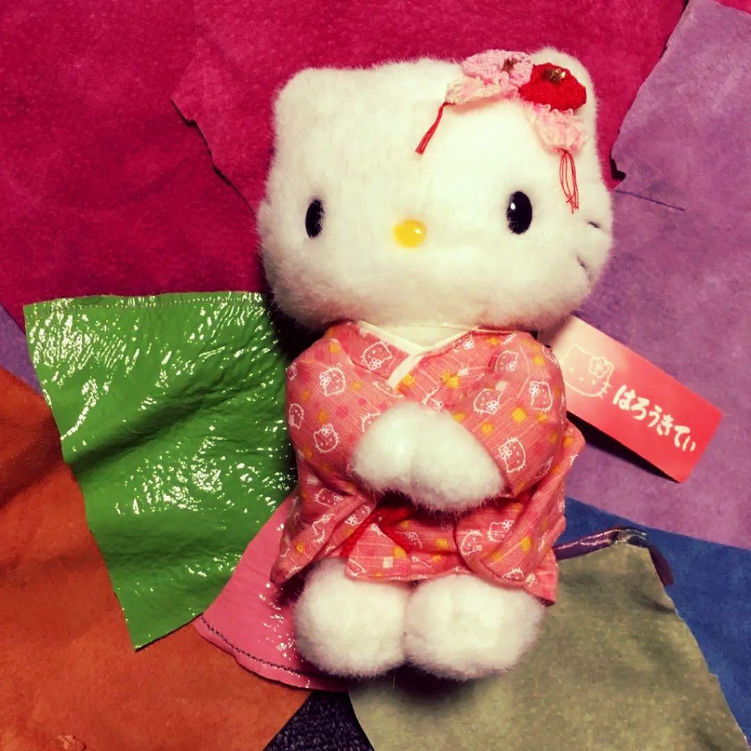 日本限定 大人気！ちりめん素材の着物キティ／2001