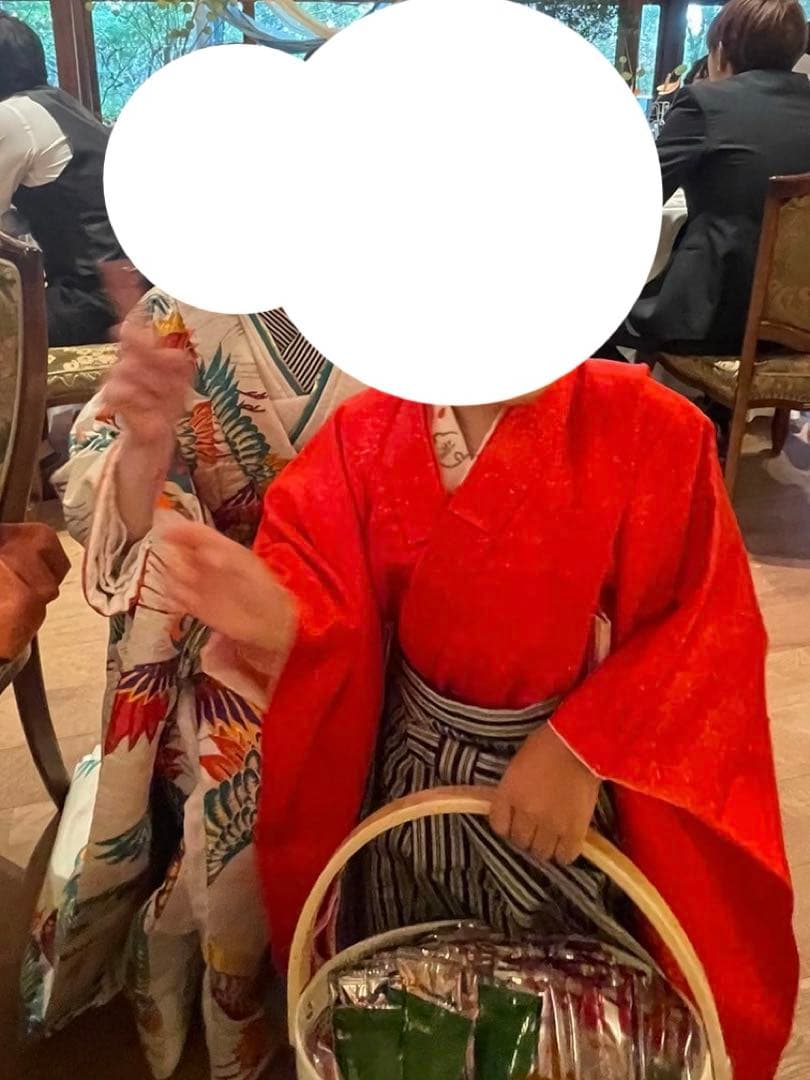 七五三 5歳 男の子 男児 着物 羽織 袴 七五三フルセットレトロ　赤色袴