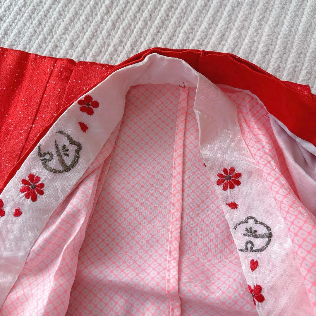 七五三 5歳 男の子 男児 着物 羽織 袴 七五三フルセットレトロ　赤色袴