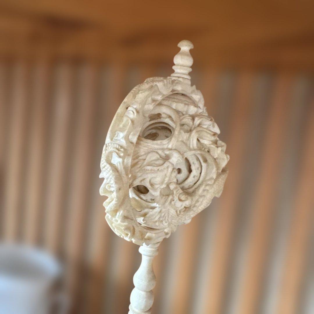 中国工芸品　お土産　龍　山水　天球　多層球　置物