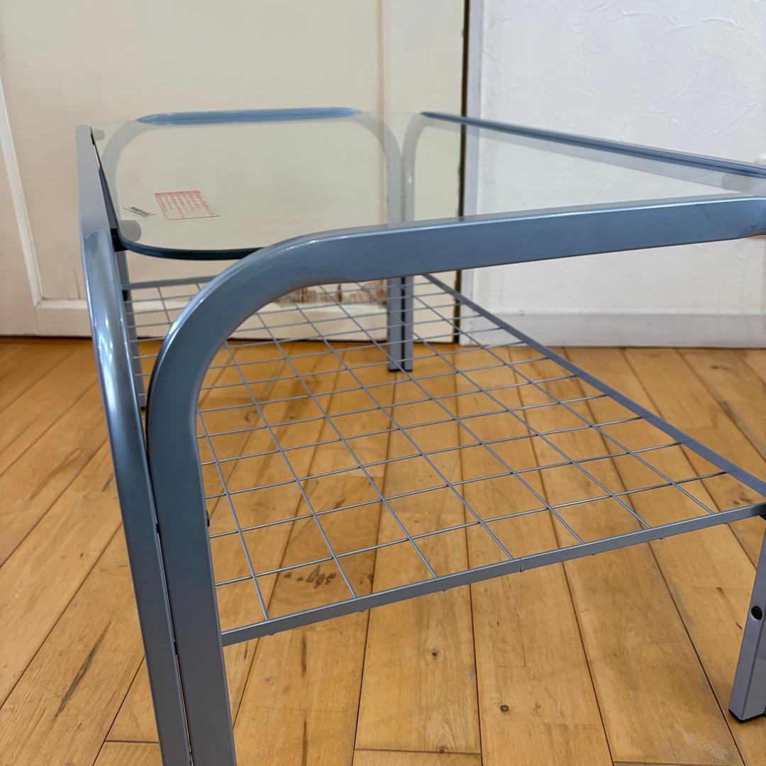 ☆新品☆レトロポップ　80‘s ガラス　センターテーブル　コーヒーテーブル