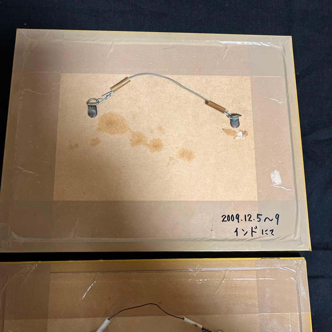 高級インド 2点セット ミニアチュール 細密画 - メルカリ