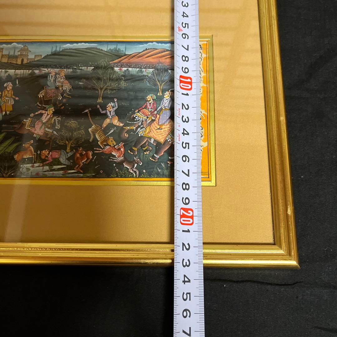 高級インド 2点セット ミニアチュール 細密画 - メルカリ