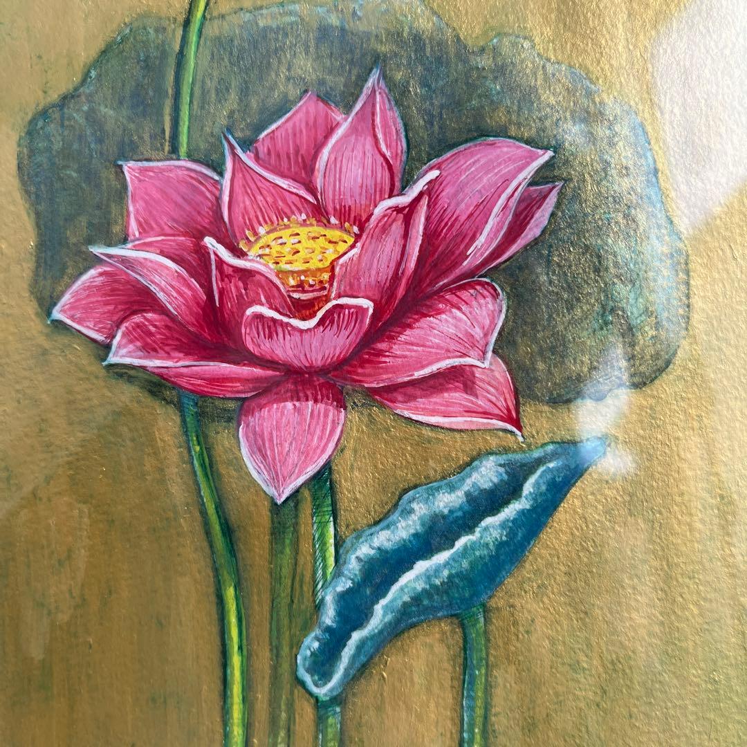 凛と咲く蓮の花　スピリチュアルアート