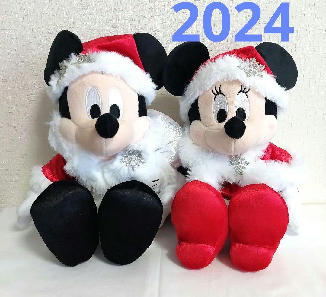 ディズニーストア限定 ミッキーミニー サンタ ぬいぐるみ クリスマス