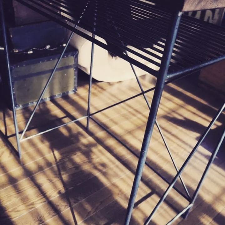 アイアンデスク　アイアン家具　カフェテーブル　書斎　男前　アンティーク レトロ