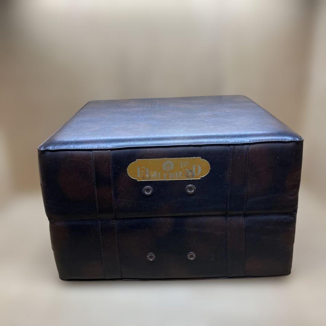 1人掛けソファ　ヴィンテージ　FUJI FRIEND ダークブラウン　レトロ