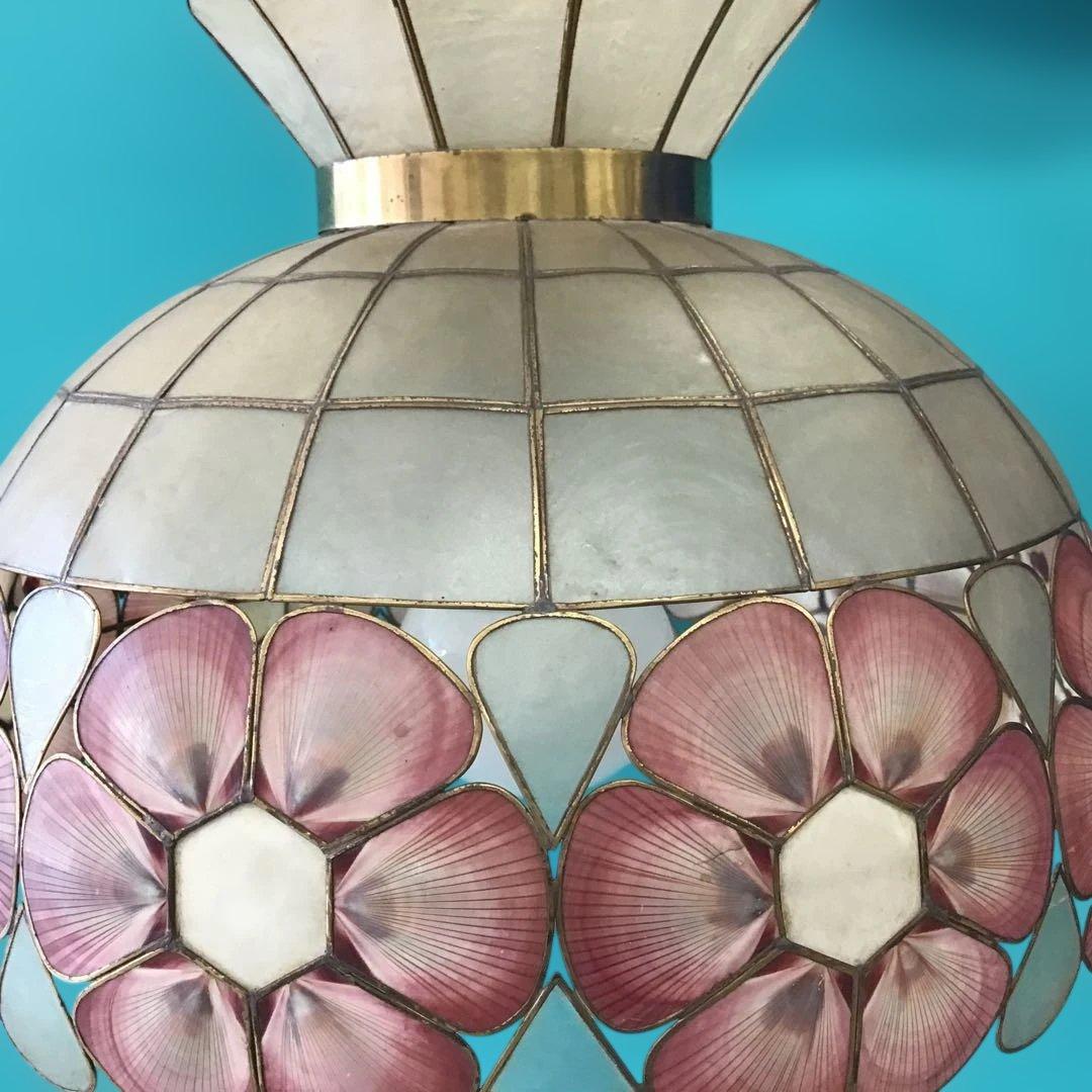 ペンダントライト　カスピ貝　シェル