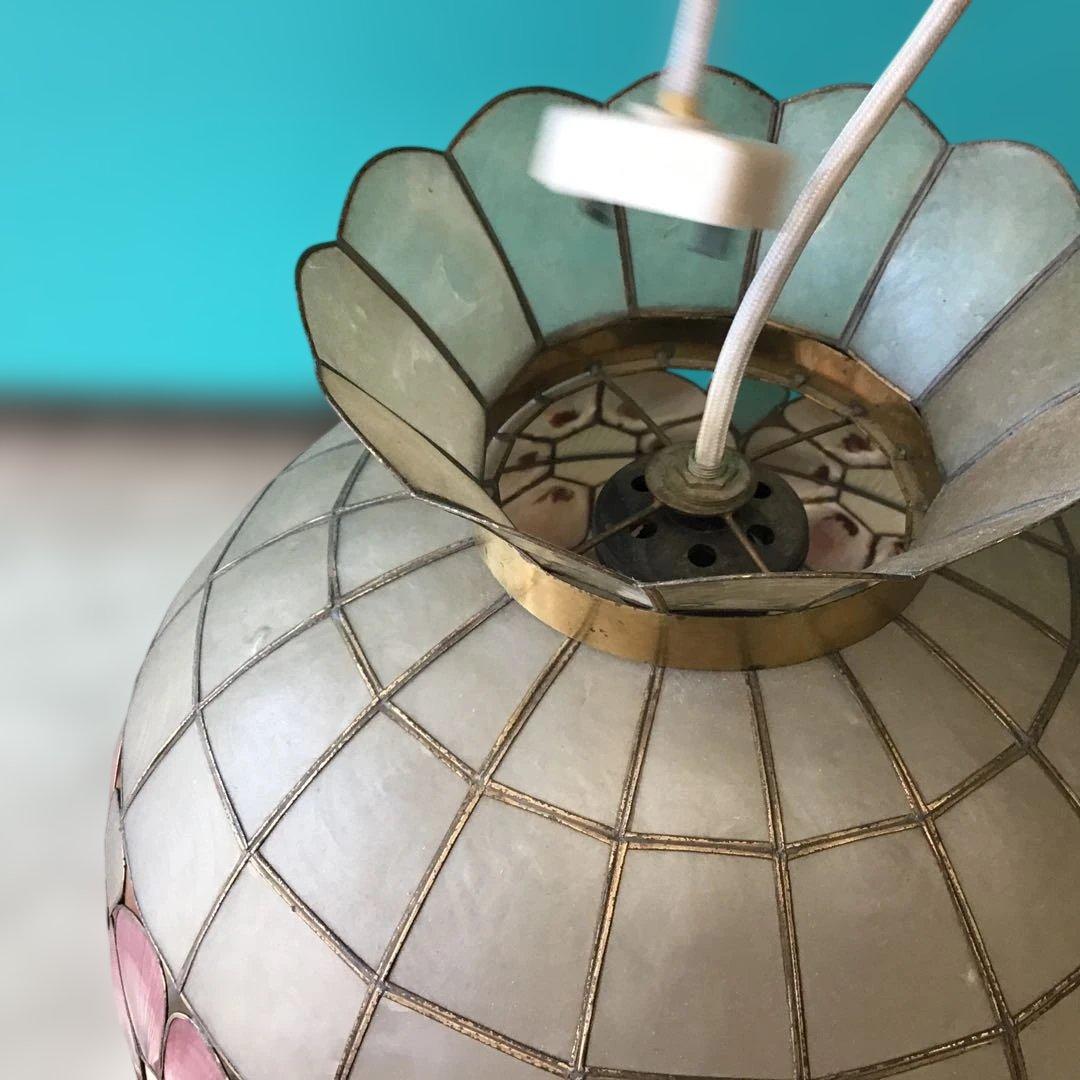 ペンダントライト　カスピ貝　シェル