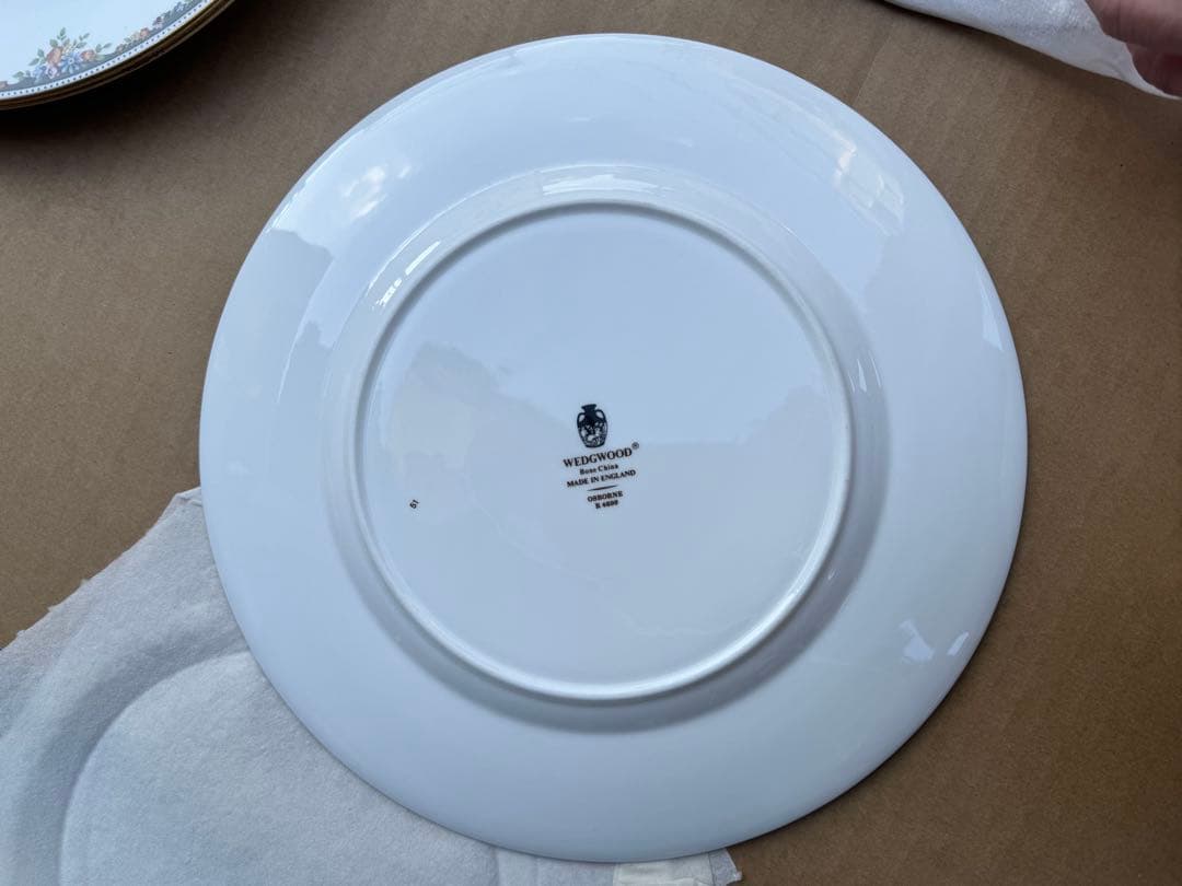 ウェッジウッド　オズボーンディナー皿 4枚27cm未使用保管品