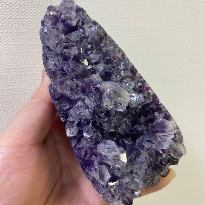 濃紫の煌めきウルグアイ産 ☆アメジストクラスター パワーストーン【NoA373】
