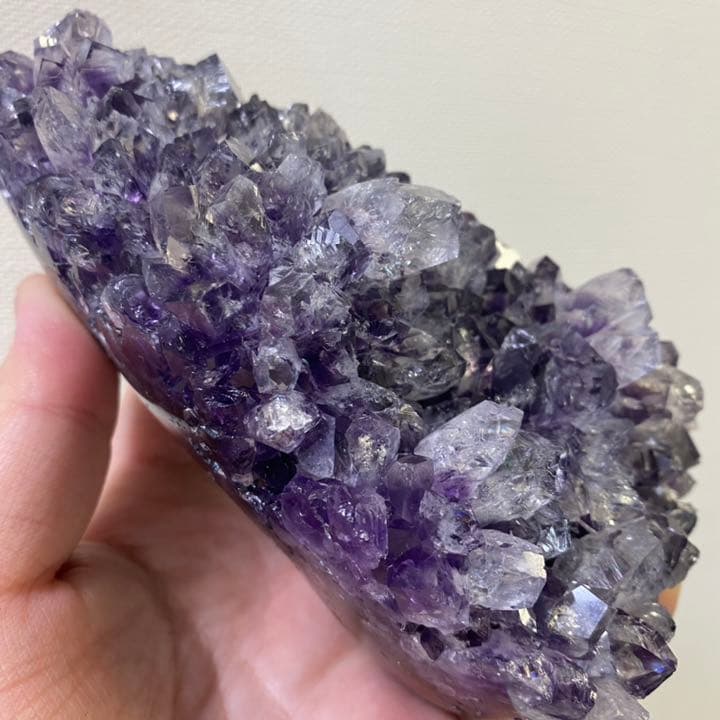 濃紫の煌めきウルグアイ産 ☆アメジストクラスター パワーストーン【NoA373】