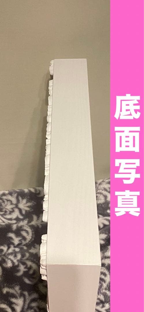 新品♦️ロココ♡ホワイトシャビー ♦️小物置き ウォールミラー♦️隠れ天使♦️送料込