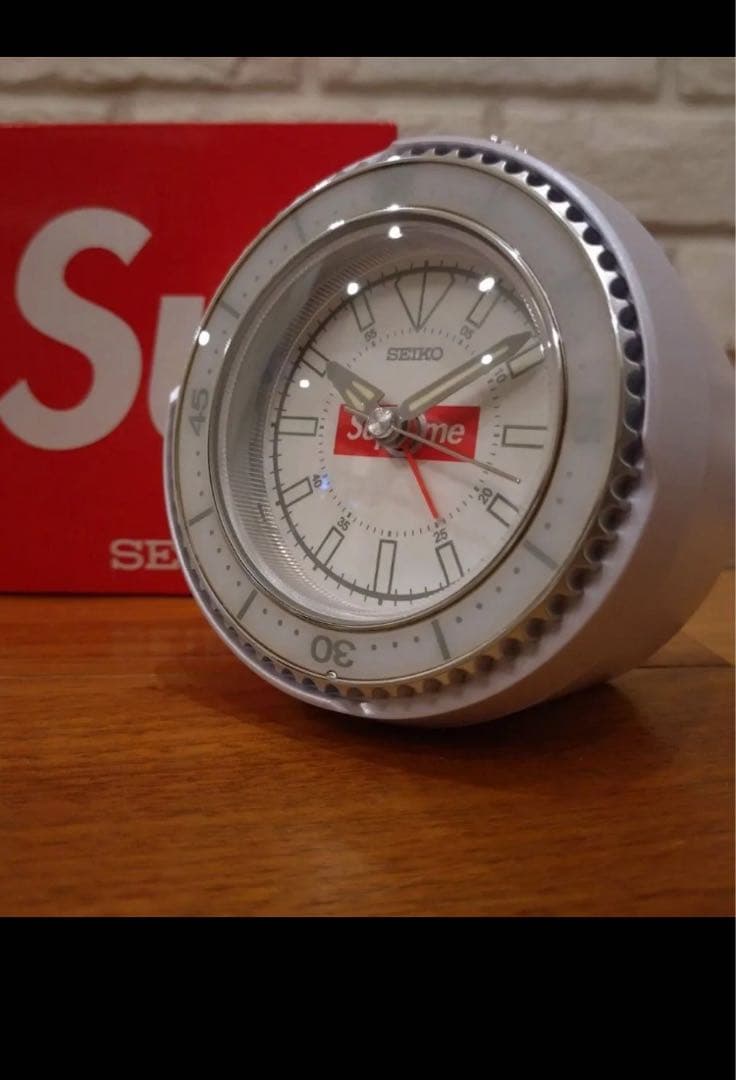 インテリア時計 Supreme x Seiko Mai Alarm Clock \"White\"