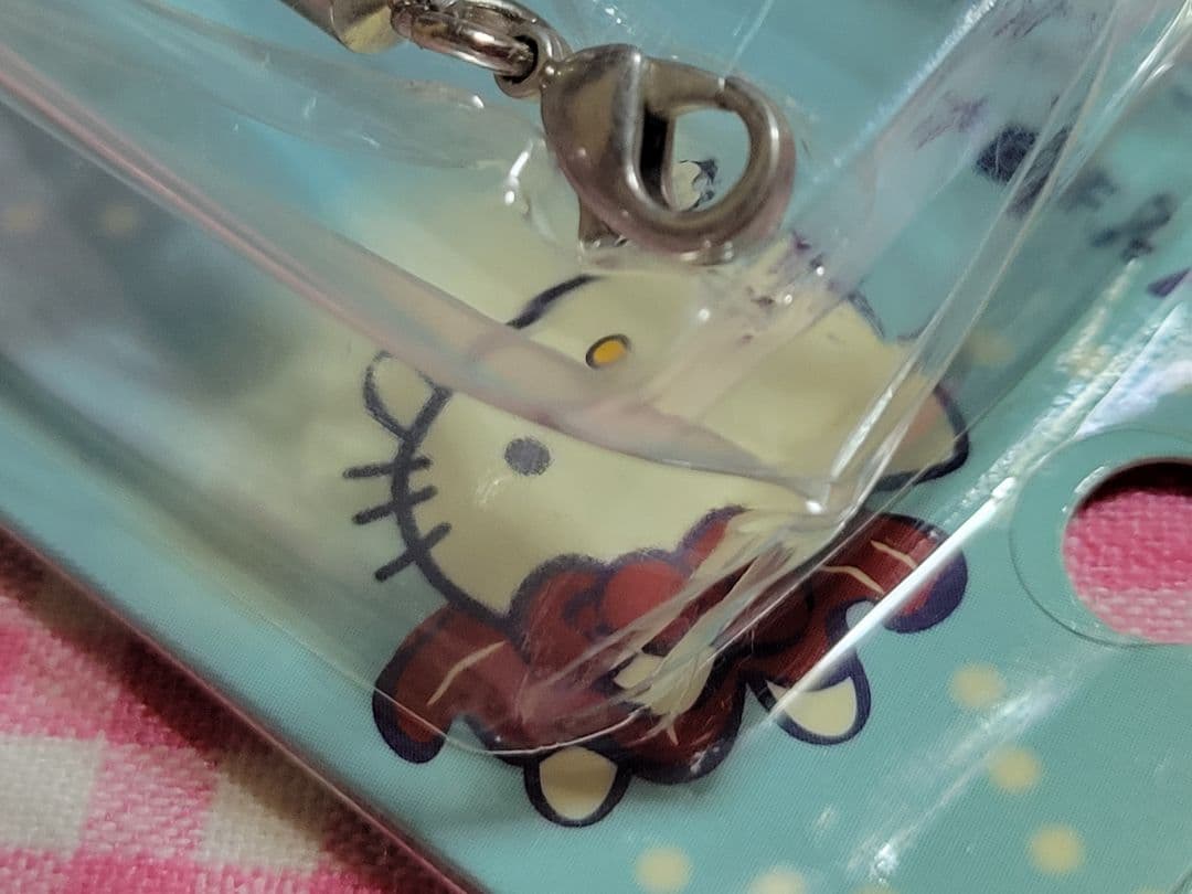 ⚠️箱つぶれあり◇キティ赤いべべ着たかわいい金魚 ストラップ2003年 未