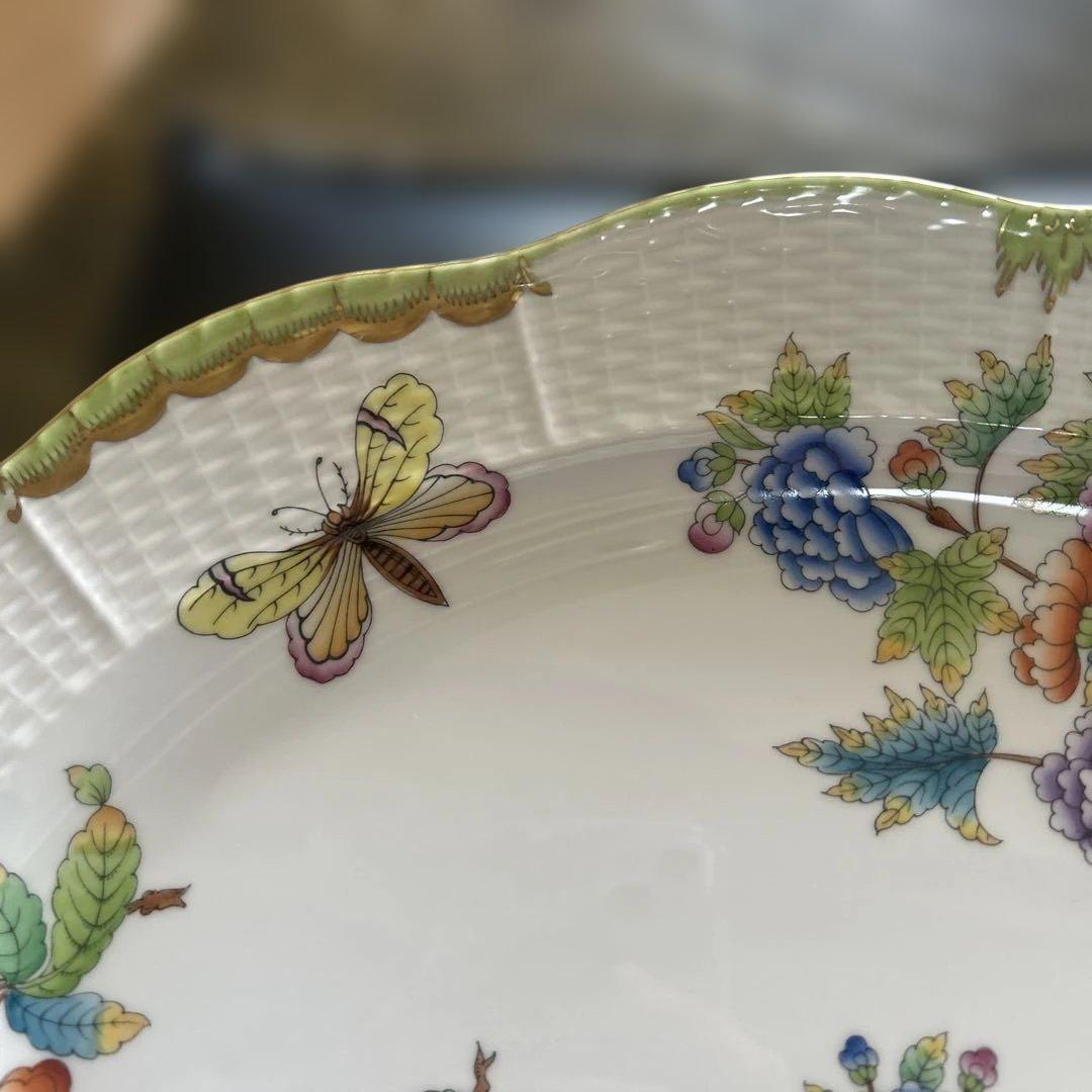 【美品】Herend ヘレンド　ヴィクトリアブーケ　プラター　大皿