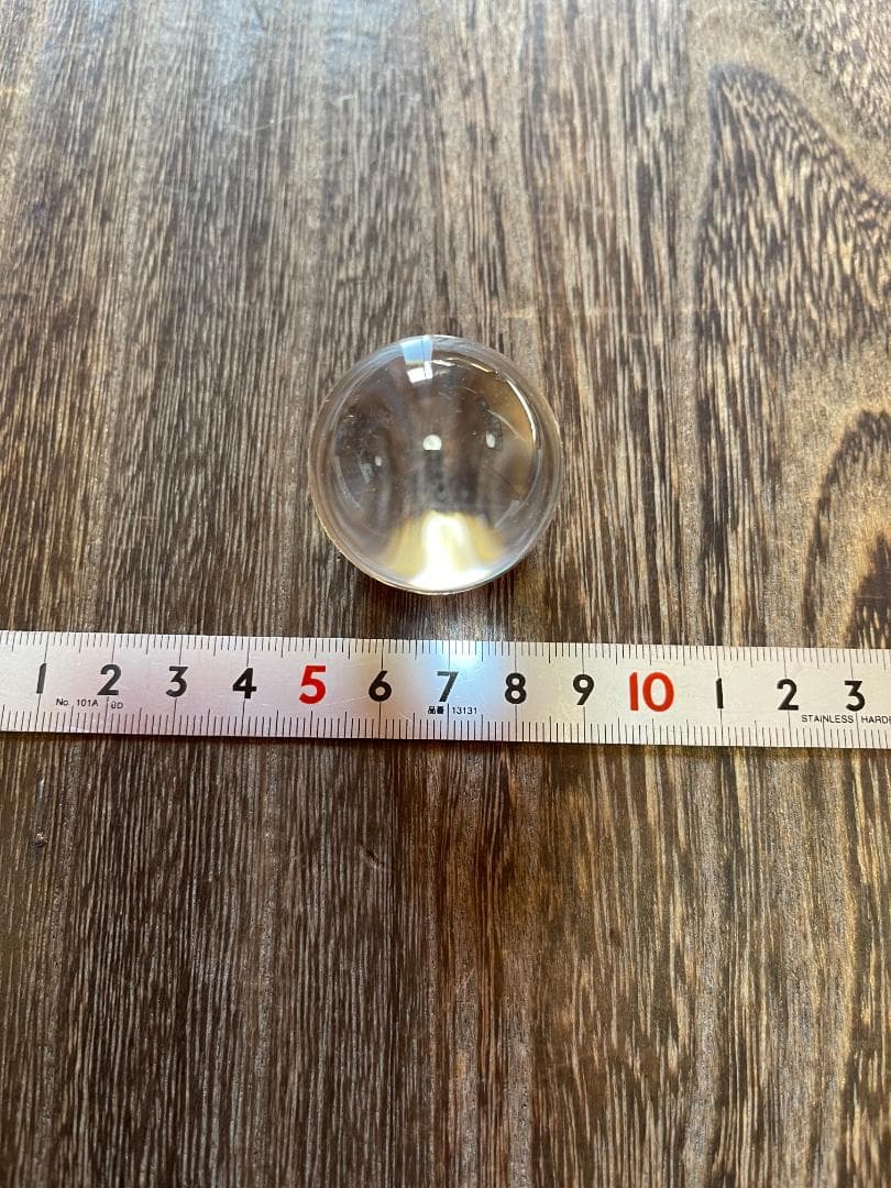 岩座 天然水晶 丸玉 ブラジル産 40mm