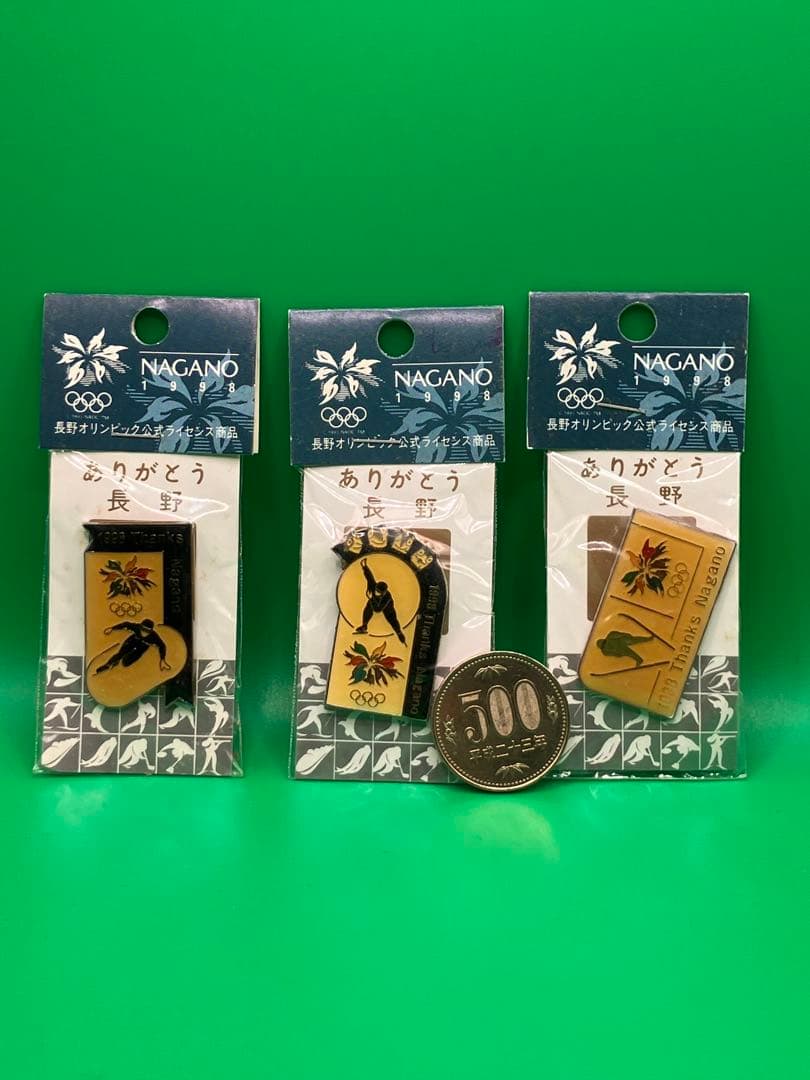 ❣️1998年冬季長野オリンピック❣️ピンバッジ3個セット 冬季五輪の