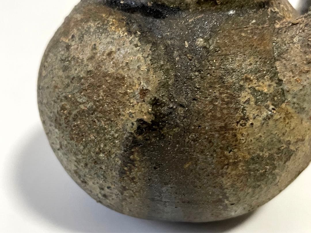 作家物 陶芸家 作者不明 急須 自然釉 横手急須 茶銚 煎茶 中国茶