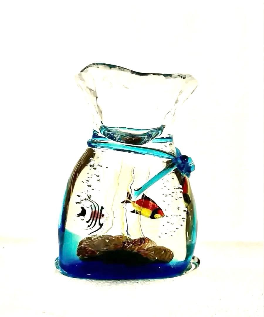ベネチアングラス 置物 ムラ―ノガラス アクアリウム伝統工芸品 訳あり☆SALE